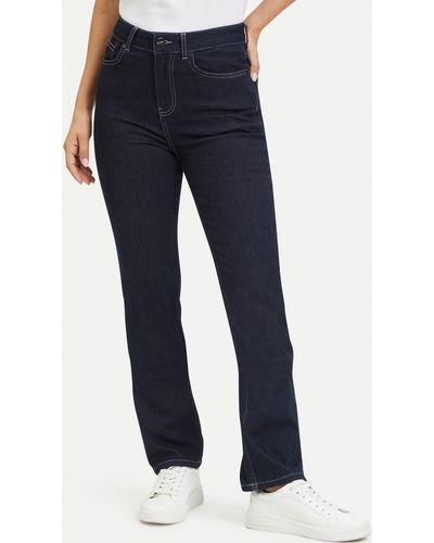 Tamaris Slim-fit-Jeans mit Logo-Badge - Blau