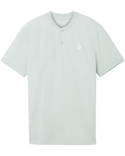 Tom Tailor Poloshirt Kurzarmshirt (1-tlg) - Grün
