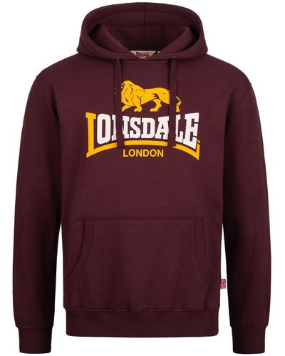 Lonsdale London Hoodie Thurning (1-tlg) - Rot
