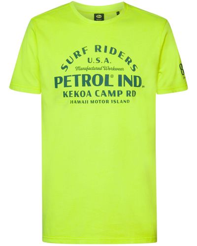 Petrol Industries T-Shirt Kurzarmshirt (1-tlg) - Grün