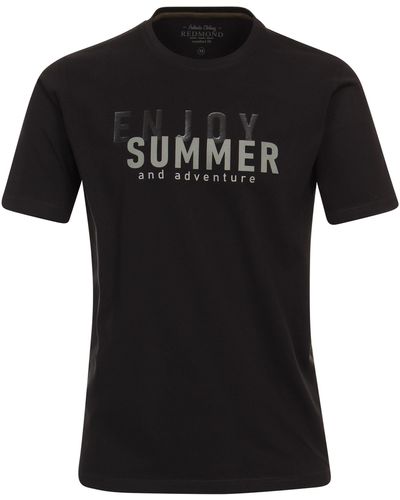 Redmond T-Shirt Druck - Schwarz