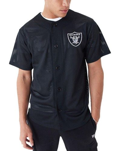 KTZ Print-Shirt Baseball Jersey NFL Las Vegas Raiders - Schwarz