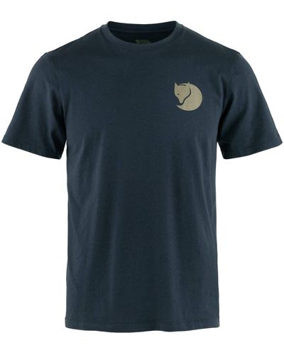 Fjallraven T-Shirt WALK WITH NATURE (1-tlg) - Blau