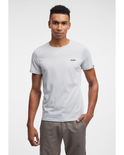 Ragwear - Basic T- - Kurzarm Shirt mit Logo - Nedie - Weiß