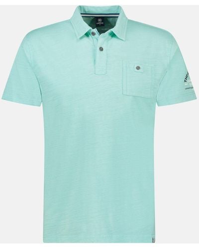 Lerros Poloshirt in weicher, gewaschener Jerseyqualität - Grün