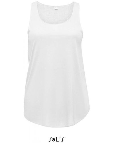 Sol's Tanktop Jade T-Shirt, 130 Jersey, 100% Polyester - Weiß