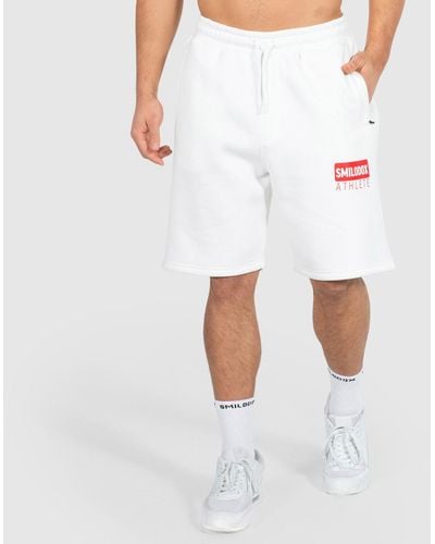 Smilodox Shorts Athlete Oversize - Weiß