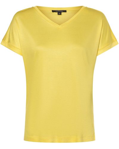 Comma, T-Shirt - Gelb