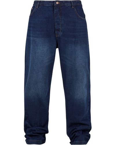 Rocawear Bequeme WED Loose Fit Jeans (1-tlg) - Blau