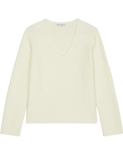 Marc O' Polo Sweatshirt Pullover, longsleeve - Weiß