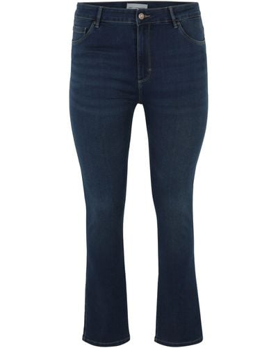 Only Carmakoma Regular-fit-Jeans (1-tlg) Plain/ohne Details - Blau
