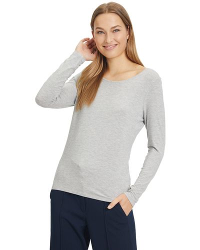 BETTY&CO T-Shirt unifarben (1-tlg) Form - Weiß