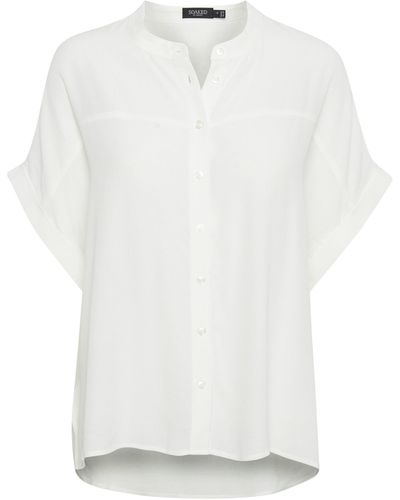 Soaked In Luxury Kurzarmhemd SLHelia Shirt SS - Weiß