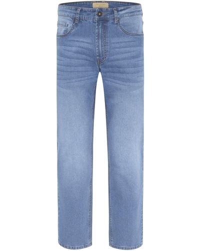 Oklahoma Jeans Oklahoma 5-Pocket-Jeans mit dezenter Waschung - Blau