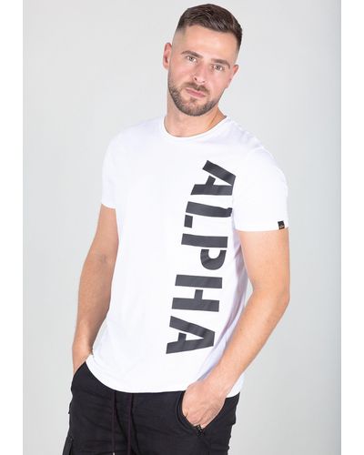Alpha Industries Shirt Men - Weiß