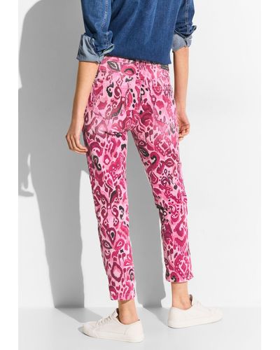 Cecil Gerade Jeans Middle Waist - Pink