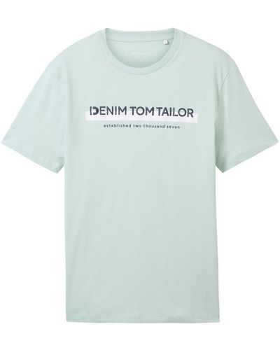 Tom Tailor T-Shirt Kurzarmshirt (1-tlg) - Grün