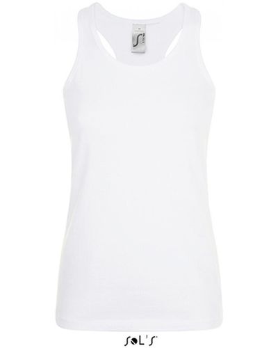 Sol's Tanktop Justin Tee-Shirt / Halbgekämmte Baumwolle - Weiß