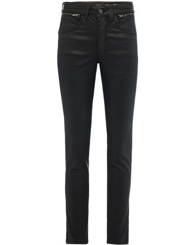 Salsa Jeans Stretch- JEANS SECRET GLAMOUR PUSH IN CAPRI black coatet 121996.0000 - Schwarz