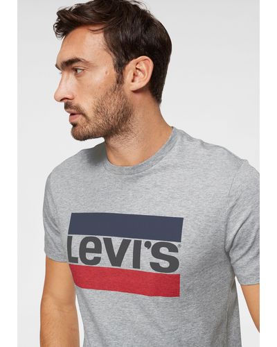 Levi's Levi's® T-Shirt mit großem Logoprint - Grau