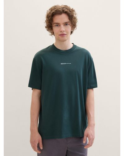 Tom Tailor T-Shirt mit Bio-Baumwolle - Grün