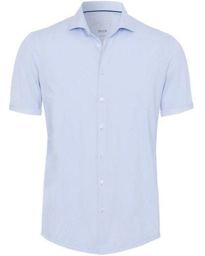 Pure Kurzarmhemd regular fit (1-tlg., keine Angabe) - Blau