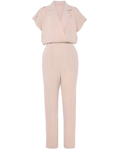 Lascana Overall mit Reverskragen und kurzen Ärmeln, eleganter Jumpsuit, casual-chic - Pink