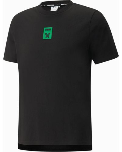 PUMA T-Shirt X Minecraft Graphic - Schwarz