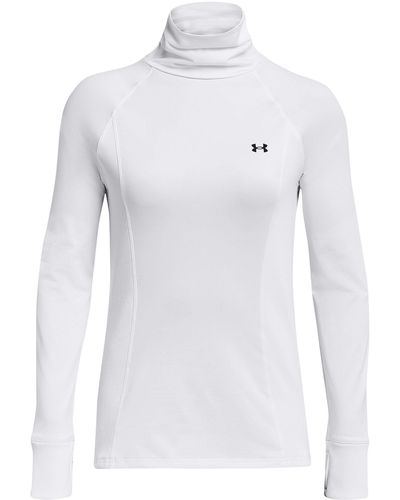Under Armour ® Trainingspullover Cold Weather Funnel Neck Longsleeve - Weiß