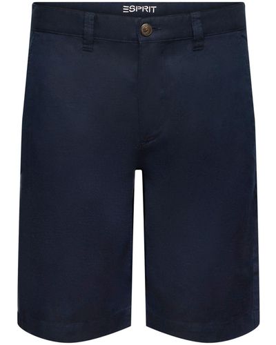 Esprit Shorts woven Regular Fit (1-tlg) - Blau