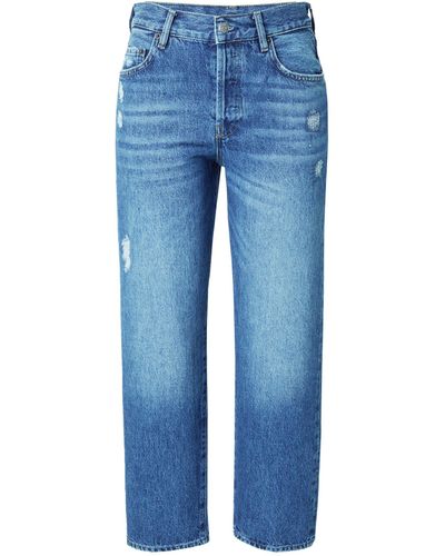 Sisley 7/8-Jeans (1-tlg) Plain/ohne Details - Blau