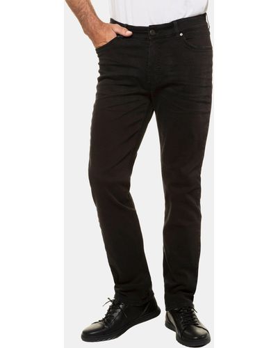 JP1880 5-Pocket- Jeans FLEXNAMIC® Denim Straight Fit bis Gr. 70/35 - Schwarz