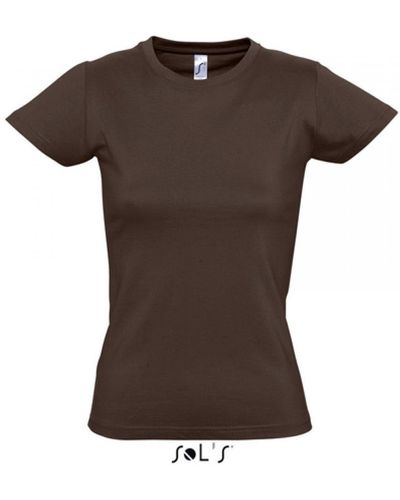 Sol's Rundhalsshirt Imperial Women / T-Shirt - Braun
