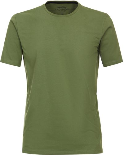 Redmond T-Shirt uni - Grün