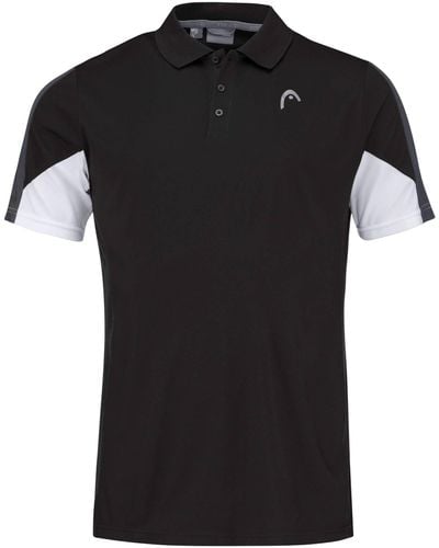 Head Poloshirt Tennisshirt CLUB 22 (1-tlg) - Schwarz