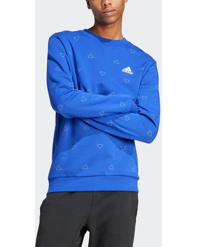 adidas Sweatshirt M MNGRM CRW FT - Blau