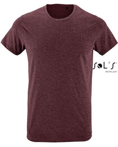 Sol's Rundhalsshirt Regent Fit T-Shirt - Lila