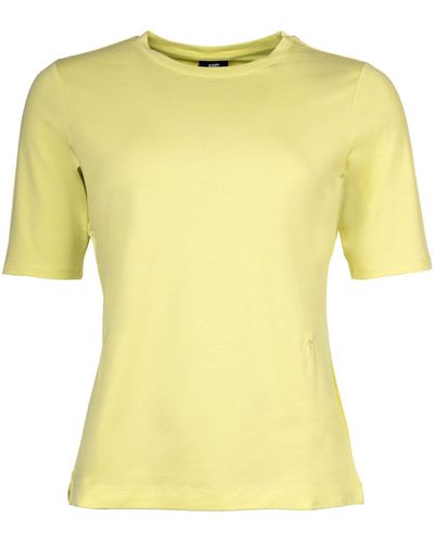 Joop! T-Shirt - Kurzarm, Rundhals, Jersey, Cotton - Gelb