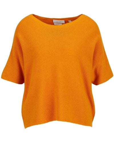 Rich & Royal Rundhalsshirt Short sleeved pullover GRS - Orange