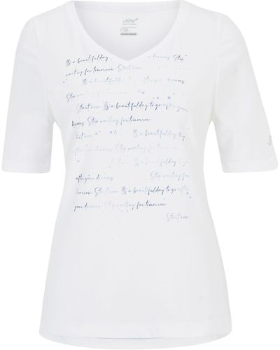 JOY sportswear T- V-Neck Shirt ARIA - Weiß
