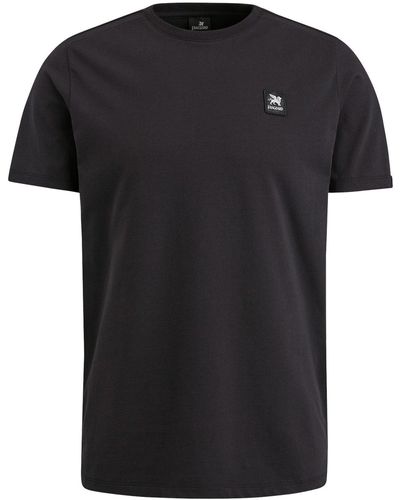 Vanguard T-Shirt Short sleeve r-neck cotton elastan - Schwarz