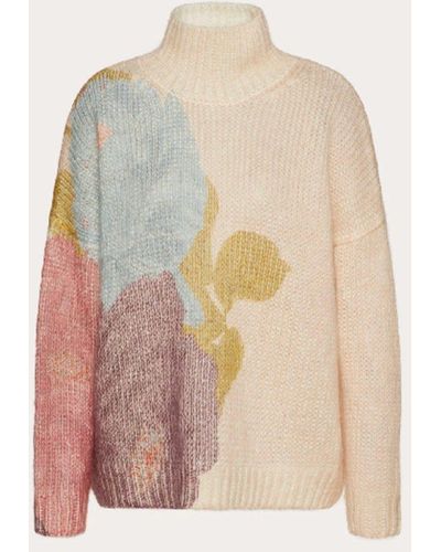 Valentino Camellia Blend Strickpullover Sweater Pullover Pulli - Pink