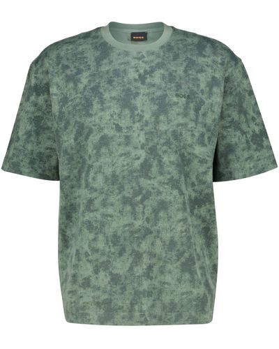 BOSS T-Shirt TE_CAMOVER (1-tlg) - Grün