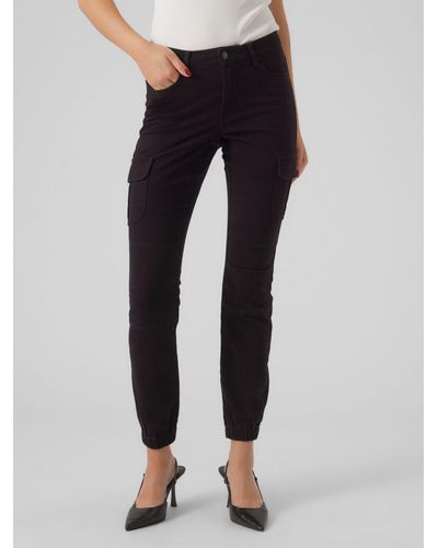 Vero Moda Slim-fit-Jeans IVY (1-tlg) Plain/ohne Details - Blau