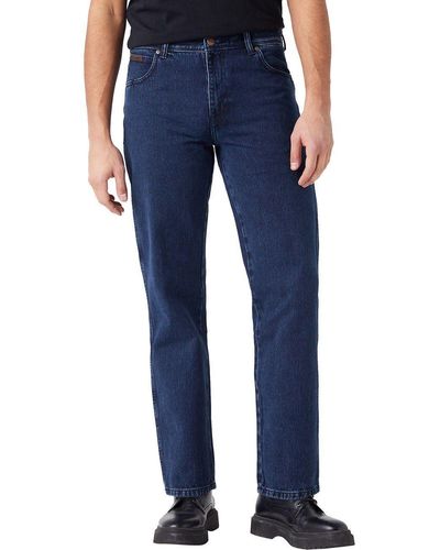 Wrangler Straight-Jeans Texas aus 100% Baumwolle - Blau