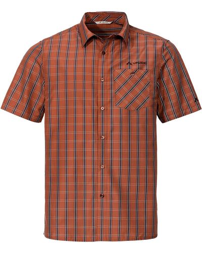 Vaude Funktionshemd Albsteig Shirt III aus Holzfasern hergestellt - Braun
