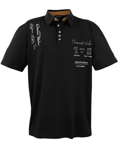 Lavecchia Poloshirt Übergrößen LV-610 Polo Shirt - Schwarz