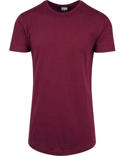 Urban Classics T-Shirt Shaped Long Tee - Rot