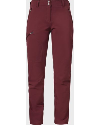 Schoeffel Outdoorhose Pants Ascona Warm L - Rot