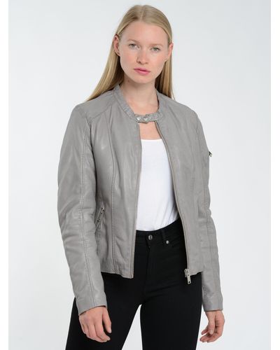 Damen-Jacken von Mustang in Grau | Lyst DE